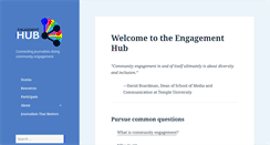 Desktop Screenshot of engagementhub.org