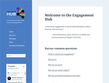 Tablet Screenshot of engagementhub.org